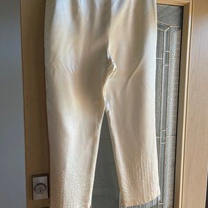 Pants Cream Satin